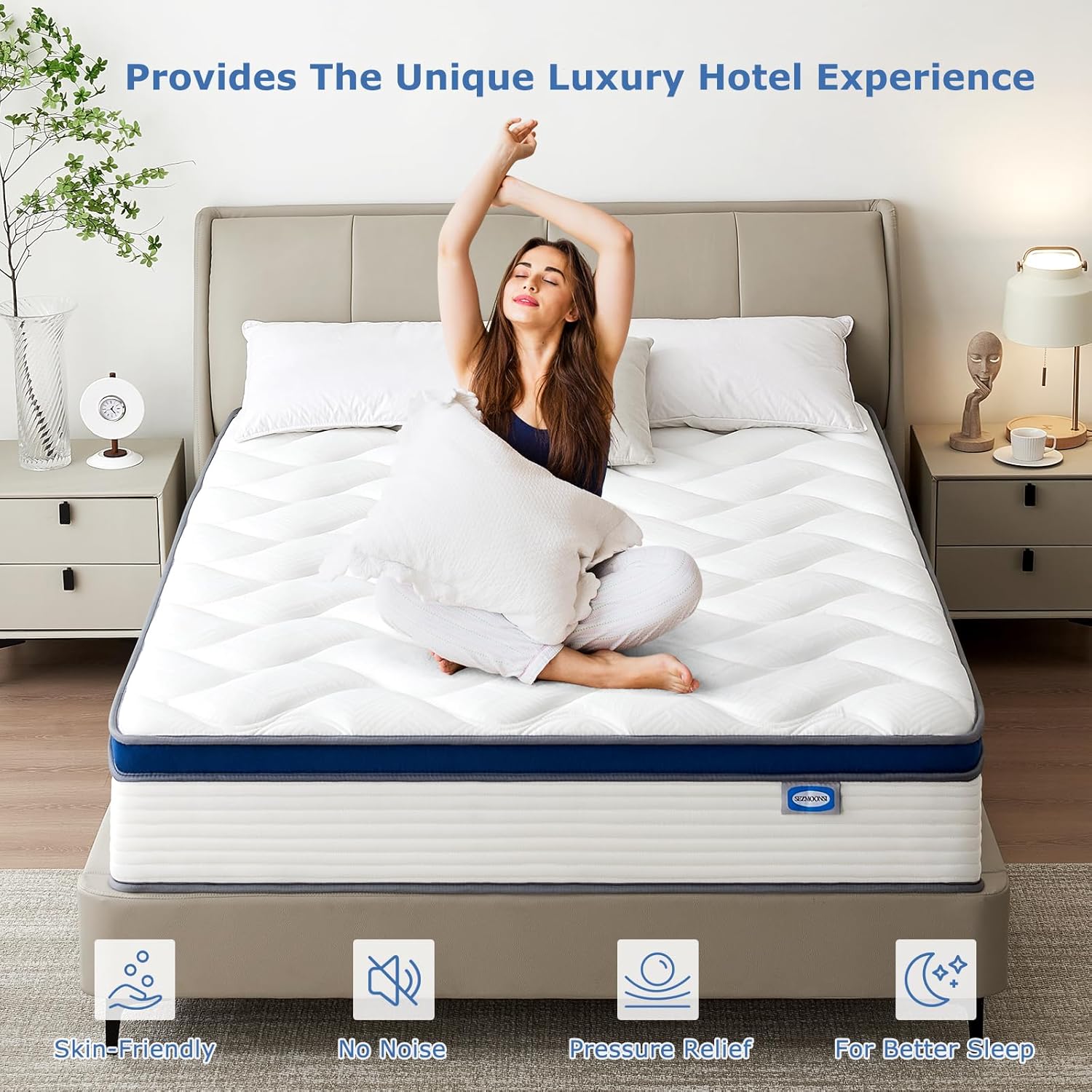 SEZMOONSI Double mattress, size 1 (150x200x27 cm)