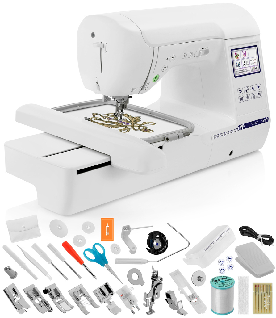 Bro SE1900 (SE 1900) Sewing and Embroidery Machine / Optional Grand Slam Embroidery Package