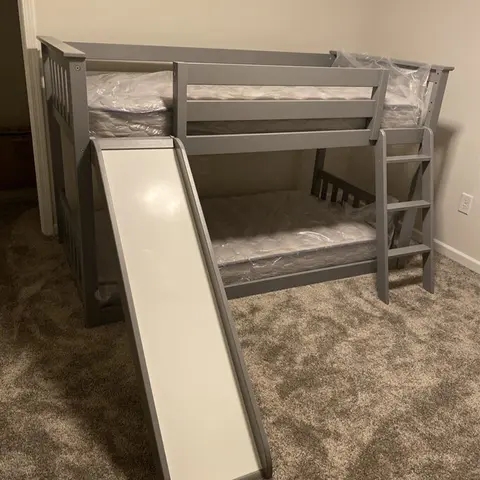 2m solid wood standard bunk bed