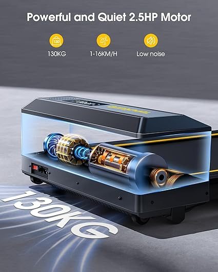 2 In 1 Home Folding Treadmill, Dual LED Screen.