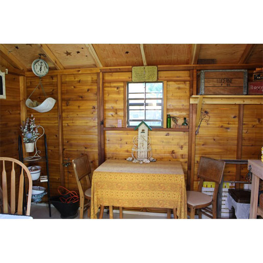 Cabana 12 ft. W x 8 ft. D Wood Storage Shed