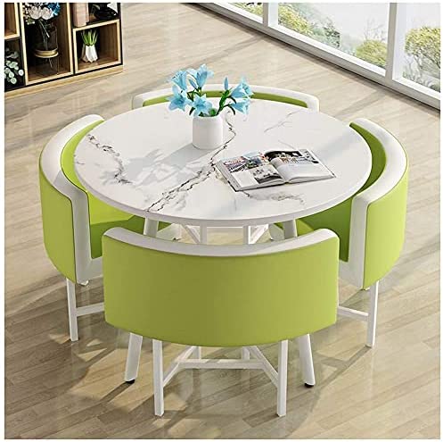 【Furniture】【BS】Kitchen Dining Table Set Round Dining Table Set for Home, Home Furniture Set 1 Table 4 Chairs