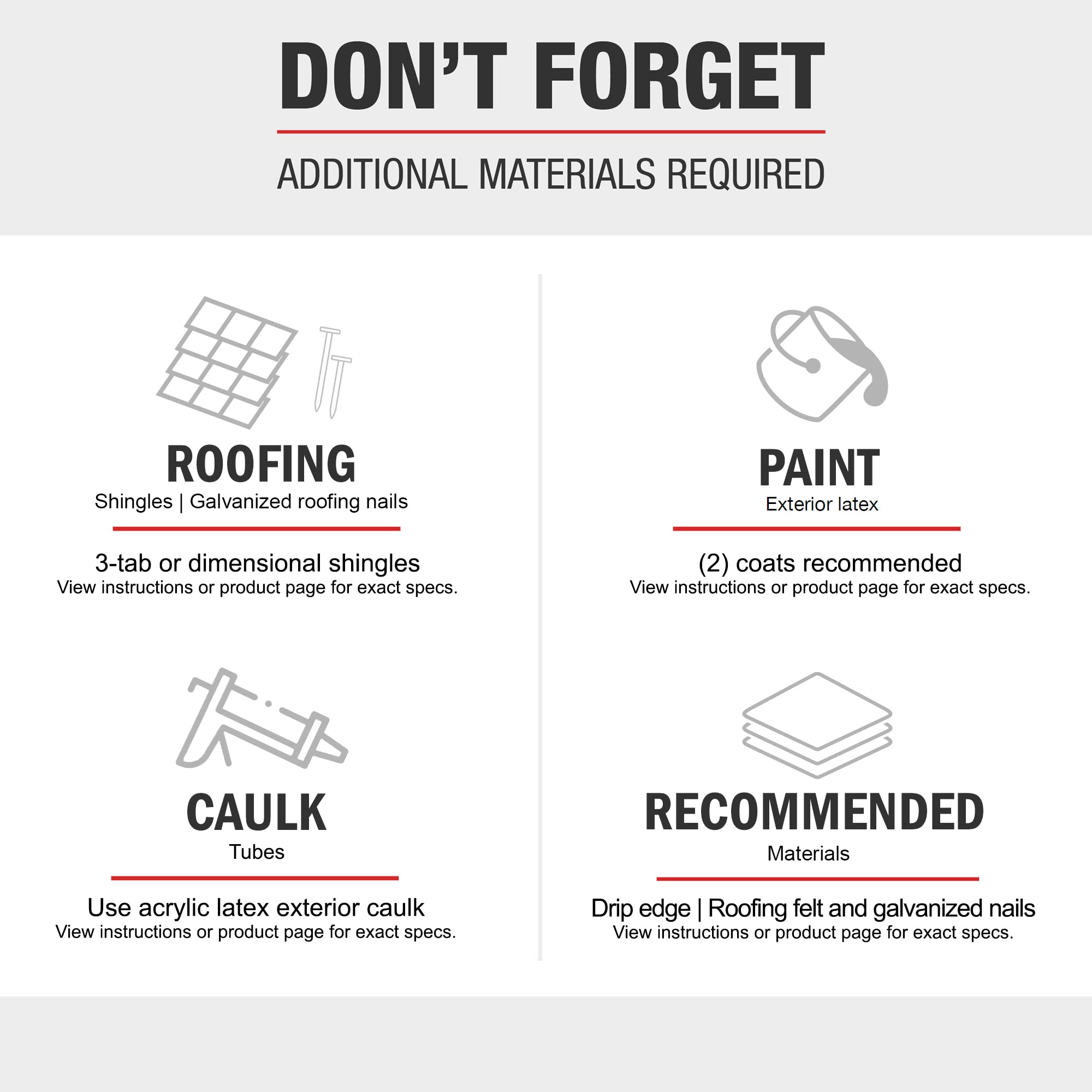 【Storage Shed】Trident 8x12 Do-it-Yourself Wooden Storage Shed