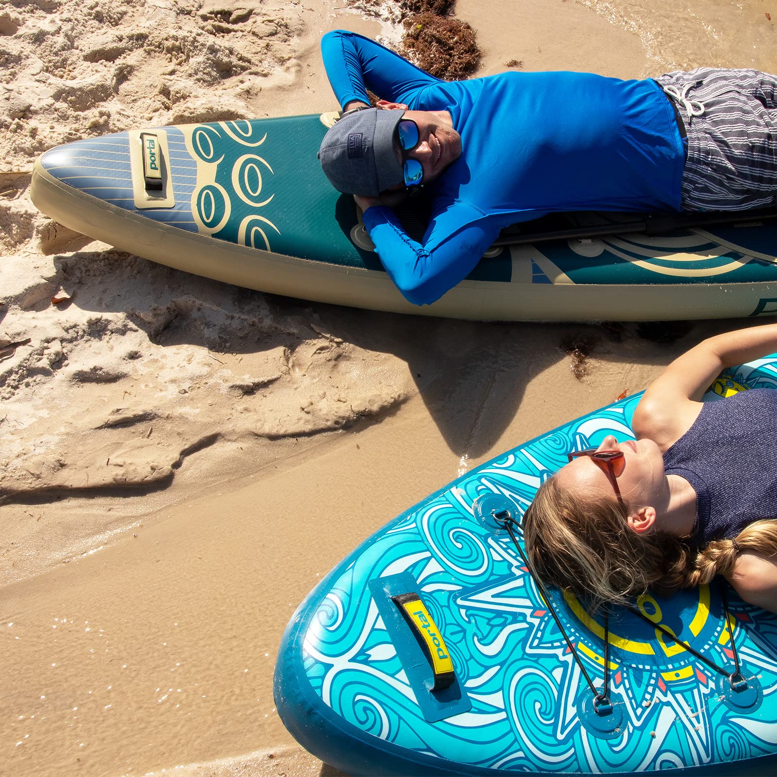 Portal Stand Up Paddle Board, 10'6x33 x6 Inflatable Paddle Boards with SUP Accessories Including Carry Bag, Hand Pump, Paddle, Leash, Fin, Repair Kit, Waterproof Phone Case